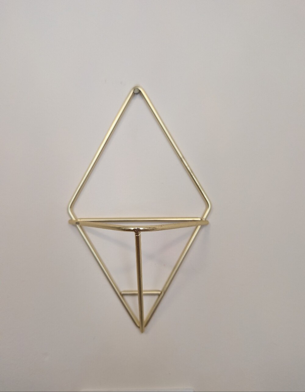 Umbra Brass Geometric Wall Planter / Succulent Holder
